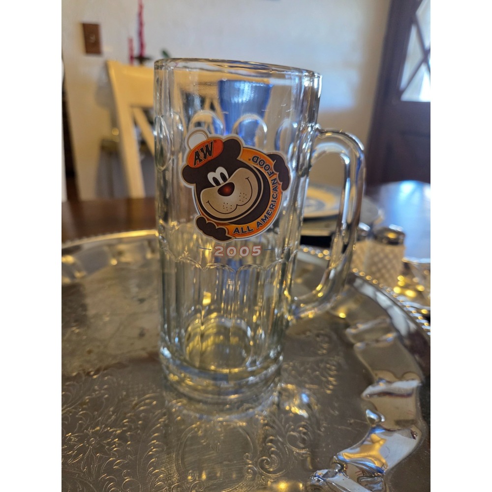 2005 A&W Root Beer "All American Food" collectible glass mug